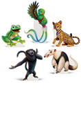 Rainforest Falls: Giant Buddy Standee (Set of 6)