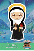 True North: Trusting Jesus in a Wild World Saint Card Day 4 Saint Rita of Cascia