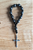 Black Onyx Pocket Rosary