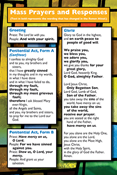 Pew Card: Revised Order of Mass, Large Print Edition